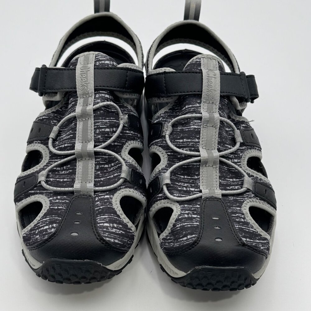 Cheeks Womens Energy Pad Sport Sandals Size 9W Tony Little Reflective Shoes - Picture 2 of 11